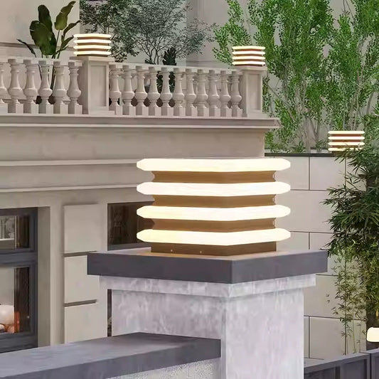 Sunshine Post Light Exterior Water-Resistant Wall Fixture